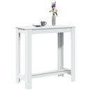 barbord 102x50x103,5 cm konstrueret træ hvid