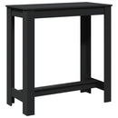 barbord 102x50x103,5 cm konstrueret træ sort
