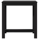 barbord 102x50x103,5 cm konstrueret træ sort