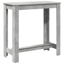 barbord 102x50x103,5 cm konstrueret træ betongrå