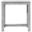 barbord 102x50x103,5 cm konstrueret træ betongrå
