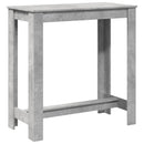 barbord 102x50x103,5 cm konstrueret træ betongrå