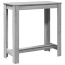 barbord 102x50x103,5 cm konstrueret træ grå sonoma-eg
