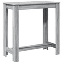 barbord 102x50x103,5 cm konstrueret træ grå sonoma-eg