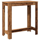 barbord 102x50x103,5 cm konstrueret træ gammelt trælook