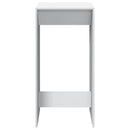 barbord 51x50x103,5 cm konstrueret træ hvid