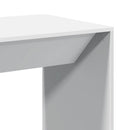 barbord 51x50x103,5 cm konstrueret træ hvid