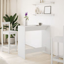barbord 102x50x103,5 cm konstrueret træ hvid