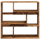 bogreol/rumdeler 100x33x94,5 cm gammelt trælook