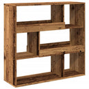 bogreol/rumdeler 100x33x94,5 cm gammelt trælook