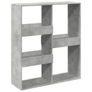 bogreol/rumdeler 100x33x115 cm betongrå