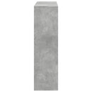 bogreol/rumdeler 100x33x115 cm betongrå