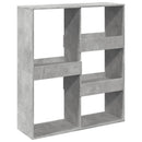 bogreol/rumdeler 100x33x115 cm betongrå