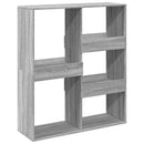 bogreol/rumdeler 100x33x115 cm grå sonoma-eg