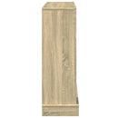 forsats til pejs 100x30x87,5 cm konstrueret træ sonoma-eg