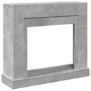 forsats til pejs 100x30x87,5 cm konstrueret træ betongrå
