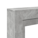 forsats til pejs 100x30x87,5 cm konstrueret træ betongrå