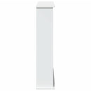 forsats til pejs 75x20x87,5 cm konstrueret træ hvid