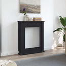 forsats til pejs 75x20x87,5 cm konstrueret træ sort