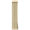 forsats til pejs 75x20x87,5 cm konstrueret træ sonoma-eg