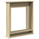 forsats til pejs 75x20x87,5 cm konstrueret træ sonoma-eg