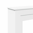 forsats til pejs 90x30x90 cm konstrueret træ hvid