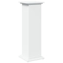 piedestal med opbevaring 31x30x90 cm konstrueret træ hvid