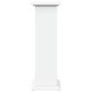piedestal med opbevaring 31x30x90 cm konstrueret træ hvid