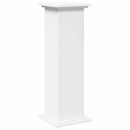 piedestal med opbevaring 31x30x90 cm konstrueret træ hvid
