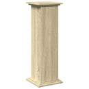piedestal med opbevaring 31x30x90 cm konstrueret træ sonoma-eg