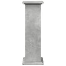 piedestal med opbevaring 31x30x90 cm konstrueret træ betongrå
