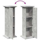 piedestal med opbevaring 31x30x90 cm konstrueret træ betongrå
