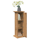 piedestal med opbevaring 31x30x90 cm konstrueret træ kunsteg