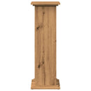 piedestal med opbevaring 31x30x90 cm konstrueret træ kunsteg