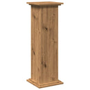 piedestal med opbevaring 31x30x90 cm konstrueret træ kunsteg