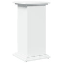 piedestal med opbevaring 31x30x60 cm konstrueret træ hvid