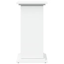piedestal med opbevaring 31x30x60 cm konstrueret træ hvid