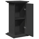 piedestal med opbevaring 31x30x60 cm konstrueret træ sort