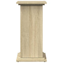 piedestal med opbevaring 31x30x60 cm konstrueret træ sonoma-eg