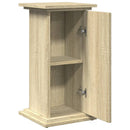 piedestal med opbevaring 31x30x60 cm konstrueret træ sonoma-eg