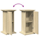 piedestal med opbevaring 31x30x60 cm konstrueret træ sonoma-eg