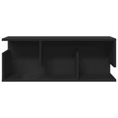 vægskab 80x20x30 cm konstrueret træ sort