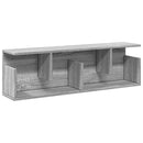 vægskab 100x20x30 cm konstrueret træ grå sonoma-eg
