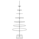 dekorationstræ 210 cm metal sort