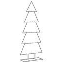 dekorativt juletræ 150 cm metal sort