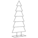 dekorativt juletræ 180 cm metal sort