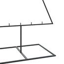 dekorativt juletræ 180 cm metal sort