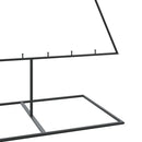 dekorationstræ 210 cm metal sort