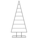 dekorativt juletræ 180 cm metal sort