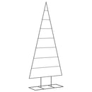 dekorativt juletræ 180 cm metal sort